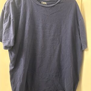 Classic Navy Crew Neck Tee
